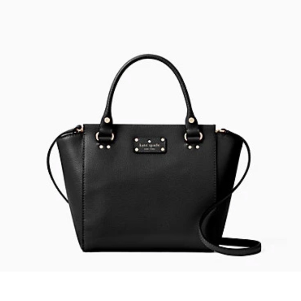 Kate Spade Black zip top Handbag